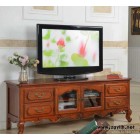 美式风格电视柜 实木雕花视听柜 现货特价