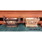 直销，马槽炉桧木雕刻，双色炉精雕