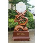 平安扣福官如意木雕工艺摆件品商务开业乔迁家居招财风水创意礼品