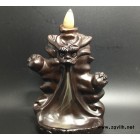 黑檀木倒流龙腾图雾 倒流香新款推荐厂价香道炉摆件木雕 工艺礼
