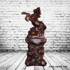 千艺坊根坐立马**万事如意招财木雕工艺大型落地摆件家居商务礼品