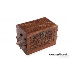 巴基斯坦木雕工艺多功能首饰盒