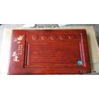 红实木茶盘 排水式科技木雕制大气高端茶盘 茶道