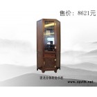 榆木团龙分体转角书柜、实木雕花书柜转角柜