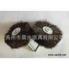 打磨木头浮雕根雕花头 马鬃毛刷轮 红木雕刻表面抛光上蜡文玩保养