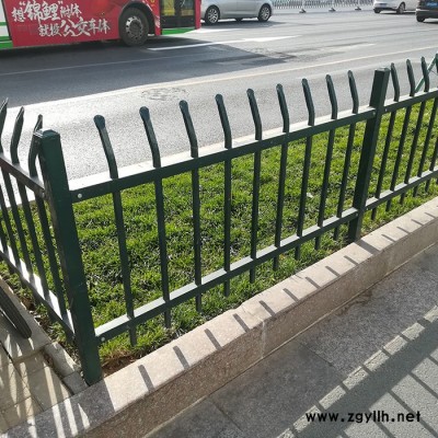海思 锌钢草坪护栏 花坛护栏 园林绿化带草坪护栏