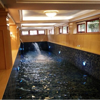 北京游泳温泉池水幕水景池设备定制酒店会所别墅专用维护安装