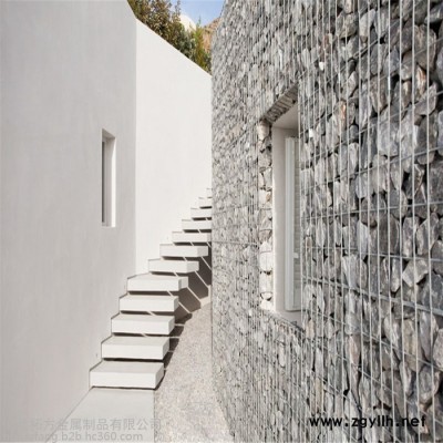 西城电焊石笼网规格叠水景观石笼景观墙