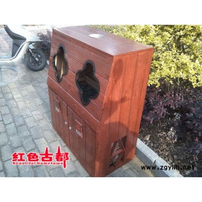 园林景观防腐木工程定制 碳化木花箱 碳化木花槽 室外碳化木花坛
