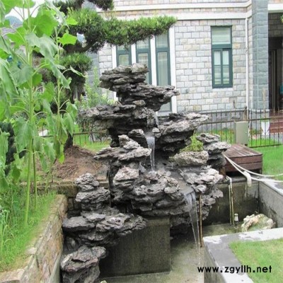 庭院假山 假山鱼池设计 假山厂家 假山流水景观制作