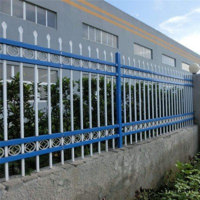 小区围墙护栏 小区锌钢护栏 楼顶防护栏 花坛护栏 园林护栏