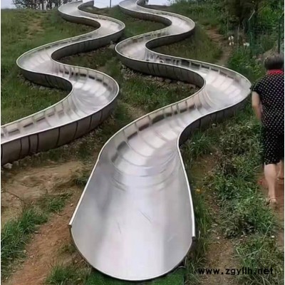 假山不锈钢滑梯价格 304不锈钢滑梯图片