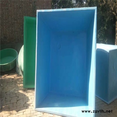 丽江玻璃钢水槽 鸿硕玻璃钢庭院假山鱼池 玻璃钢工厂化养鱼池