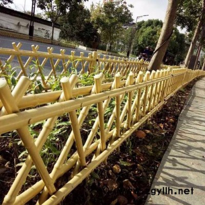 万至不锈钢仿竹护栏 花坛竹节护栏 旅游景点竹篱笆围栏