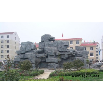 【如源】喷泉假山 室外假山   园林景观喷水假山图1