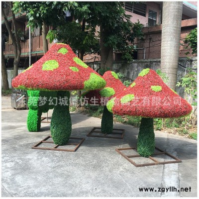 东莞厂家定做仿真绿雕建筑假山雕像仿真植物动物景观绿化摆件设计