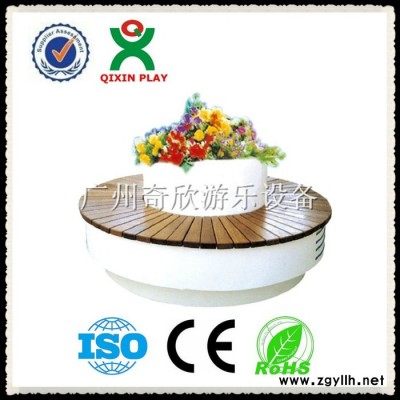 广州奇欣QX-144C 公园社区设施 玻璃钢花坛 休闲椅 户外桌椅  花坛  厂家批发