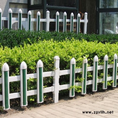 金盈  ** 白色pvc护栏 公园草坪栅栏 社区塑钢护栏 绿化带花坛围栏 厂家