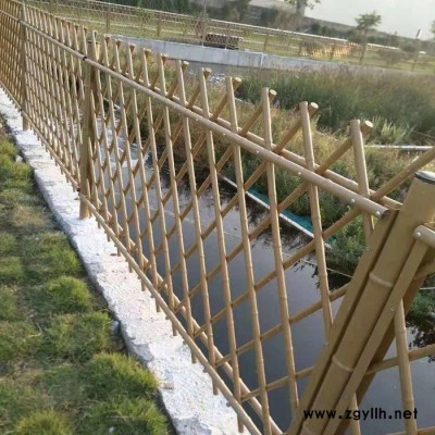 博洲 花坛草坪护栏 仿竹护栏网 草坪护栏厂家 欢迎咨询