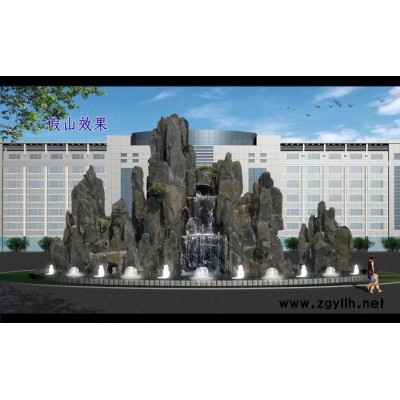 秀山秀水 厂家供应 斧劈石假山