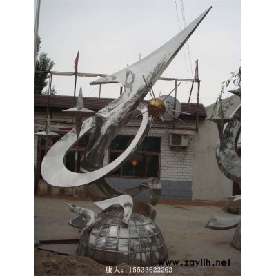 康乐雕塑定制大型不锈钢雕塑金属锻造地球水景城市广场景观校园雕塑厂家