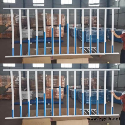 恒启 u型折弯锌钢草坪护栏 新农村园林绿化带铁栅栏 花坛pvc塑钢篱笆围栏 工艺护栏 定制护栏