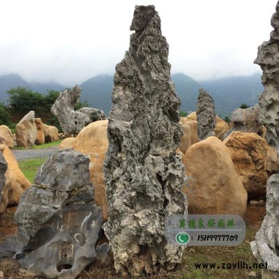 良好园林大型假山石直销园林假山石造景