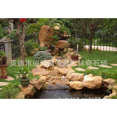 承接黄蜡石假山工程、大小园林假山工程