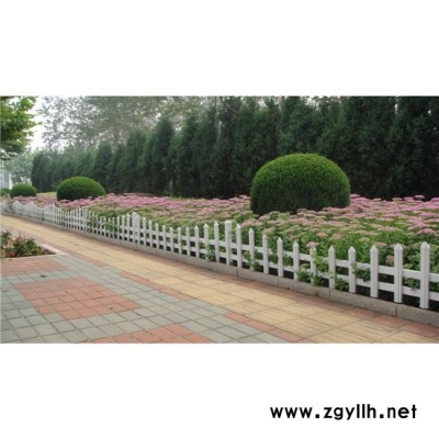 pvc花坛隔离护栏 白色绿化护栏 庭院花坛护栏 栅栏 终身免维护