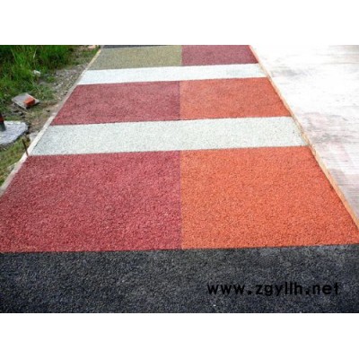 上海桓石制造 透水景观地坪 渗水性路面工程