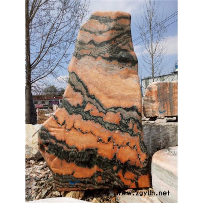 晚霞红假山石 园林石 河南假山石 园林石景观石 晚霞红产地 晚霞红批发