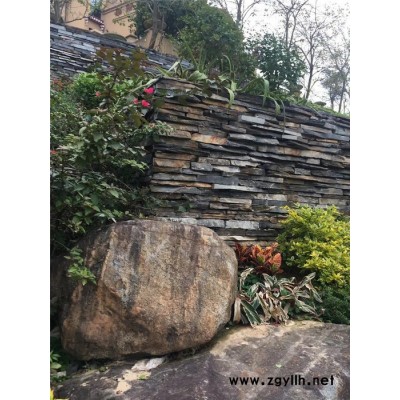 赛思石材垒墙条石青石公园假山不规则条石