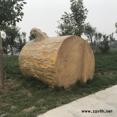 秀山秀水 塑石仿木 假山塑石 园林景观