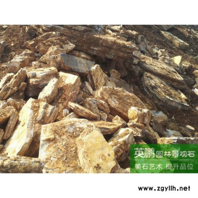 天然千层石供应 大假山石材假山用叠石峰石吨位千层石 可定制