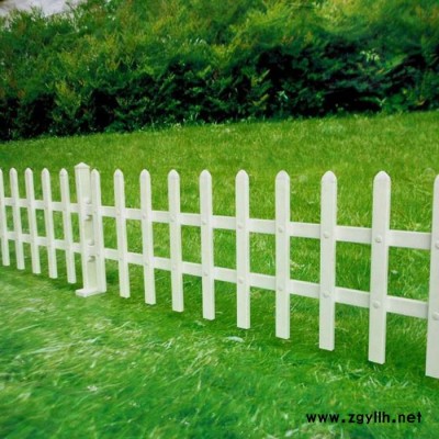 pvc草坪花坛栏杆 pvc栏杆批发 白色庭院园林塑料栅栏 量大从优