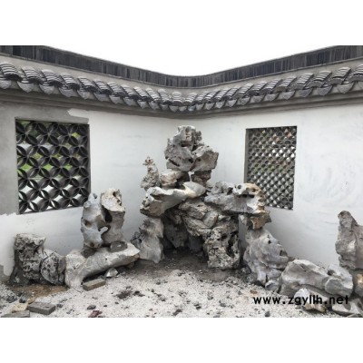 江苏苏州古典派园林太湖石，假山小品，设计施工。