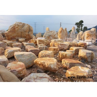 黄蜡石、平面黄蜡石、台面石、假山石