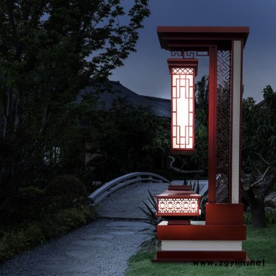 泉辉定制3米新中式led户外防水景观屏风灯