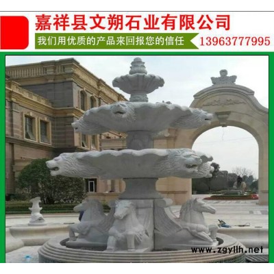 文朔石业常年销售大理石喷泉 石头喷泉假山 石材喷泉价格低廉热爆产品