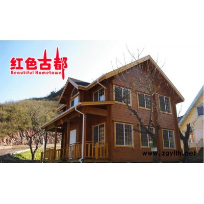 防腐木屋定制凉亭四角木屋 特色度假山庄木屋小别墅