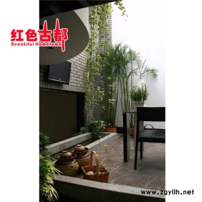 假山、长廊、观景台、防腐木艺门窗、亭台楼阁案例