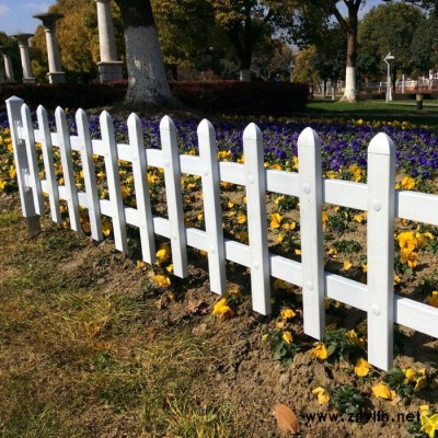 庭院园林护栏 绿化围栏杆 草坪花坛栅栏 pvc护栏可定做