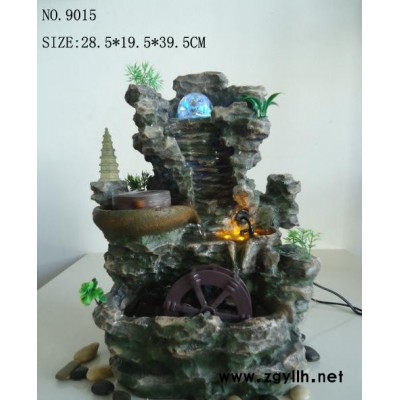 【艺品福人】室内加湿器 假山流水喷泉水景 风水球