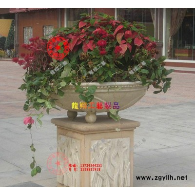 玻璃钢欧式景观花盆 层叠式广场花盆容器 市政花坛花槽