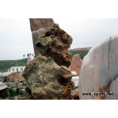河南自然石 流水喷泉假山石--银河石材厂供应