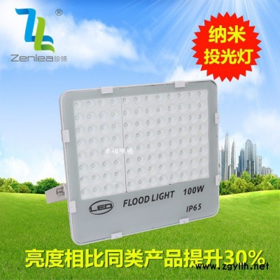 Zenlea珍领ZL-FL100-G LED投光灯150W 聚光贴片泛光灯 户外纳米投射灯 室外防水景观灯