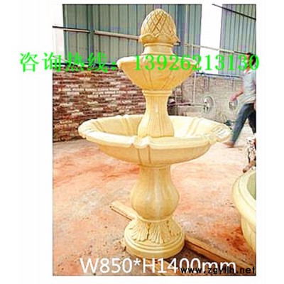 庭院装饰流水喷泉 广场装饰流水钵人造砂岩欧式景观多层喷泉 砂岩欧式景观喷水小品庭院小品水景