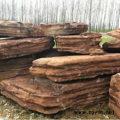 博大园林奇石馆 千层石假山石 景观石 草坪石 假山制作 千层石基地