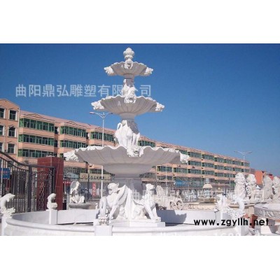 石雕喷泉 欧式大型水景雕塑 汉白玉大型人物喷泉 雕刻直销