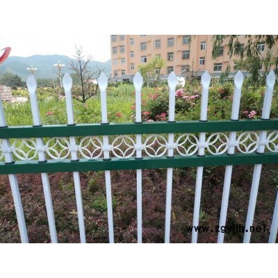 小区花园铁艺篱笆栅栏花圃围栏花坛绿化别墅庭院锌钢护栏围栏杆